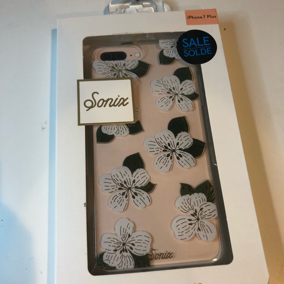 Sonix Flower Print Clear IPhone 7+ Clear Case - Picture 2 of 3
